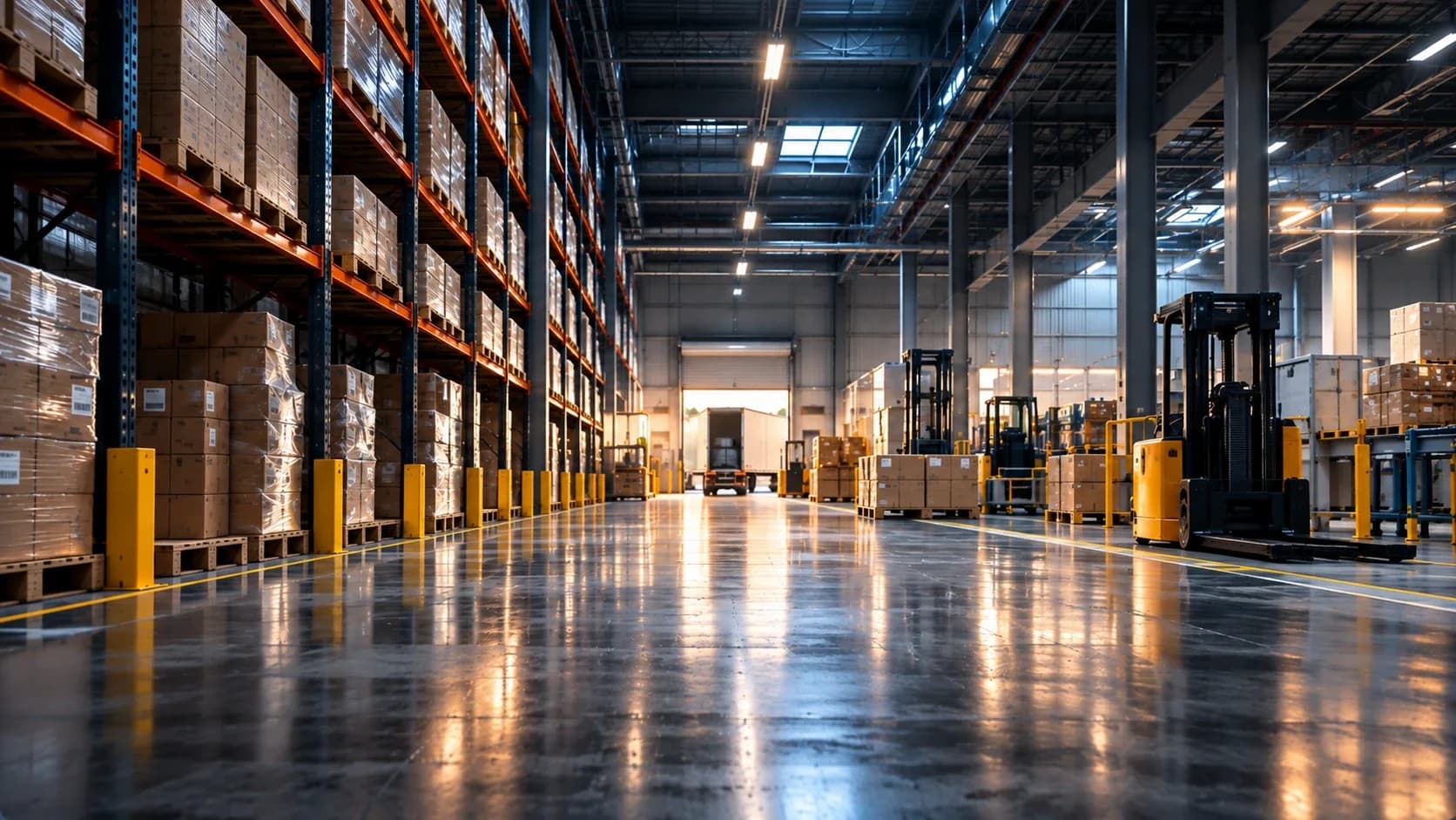 Robot de nettoyage en environnement entrepôts & logistique